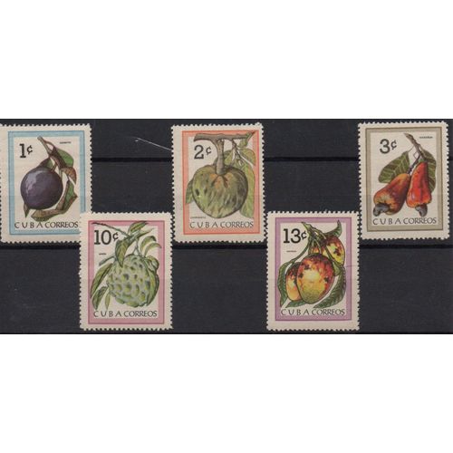 Cuba Timbres Plantes 1963