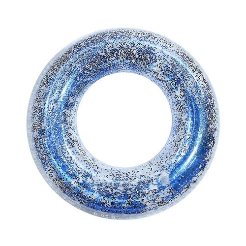 Piscine gonflable Float Tube Transparent Swimming Ring Avec Scintillements Scintillants Colorés Pour