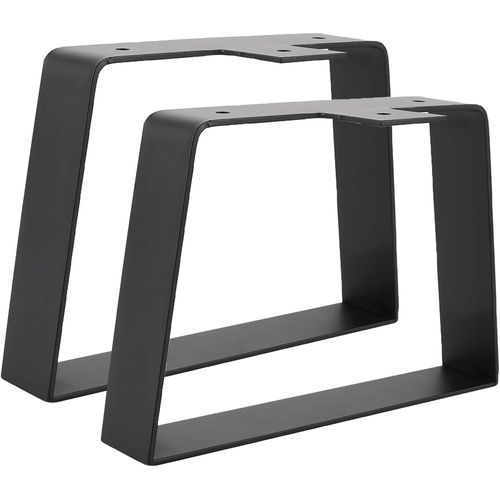 2 Pied De Table Metal Noir - Pied De Table 15Cm - Pieds De Table Trapézoïdaux - Pieds De Table Basse - Pied De Meuble - Pied Table Pieds Table Pour Table Basse, Table À Manger, Table De Chevet