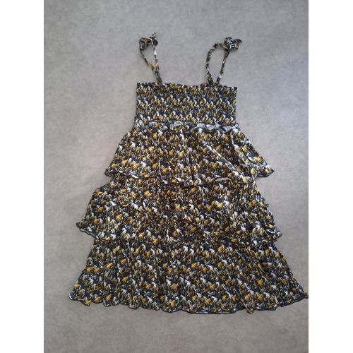 Robe Mi-Longue À Volants "Palmiers" Miniman - 10 Ans