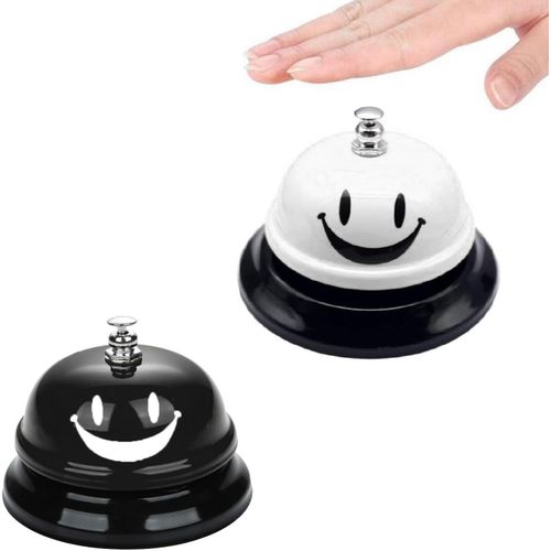 2 Pièces Cloche De Bureau,Sonnette De Table,Sonnettes D'appel,Cloches De Table,Cloches D'appel De Restaurant Clochette Table Bar Pour Restaurant, Cuisine, Hôtel, Bar, Dressage D'animaux