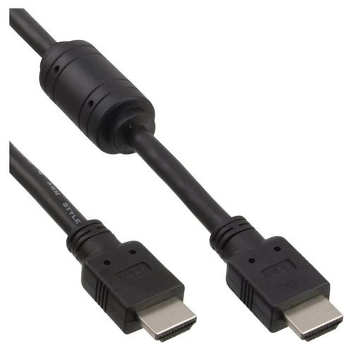 InLine High Speed - Câble HDMI - HDMI mâle pour HDMI mâle - 1.5 m - noir