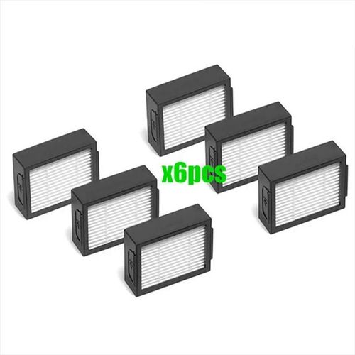 Filtre Hepa brosse latérale pour iRobot Roomba I7 I7 + I6 I8 I3 E5 E7 E & I série aspirateur sac à poussière pièces de rechange-6PCS Filters