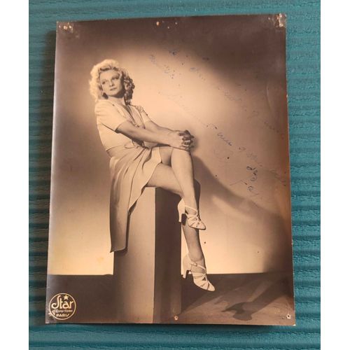 Photo Dédicacée Lily Fayol(1914-1999)