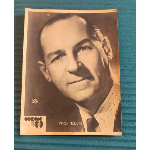 Photo Dédicacée De Fred Hébert À Jean Guigo, Studio Star, Odéon