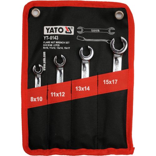JEU DE CLES A TUYAUTER POUR RACCORDS HYDRAULIQUES OU FREINAGE de 8 à 17mm