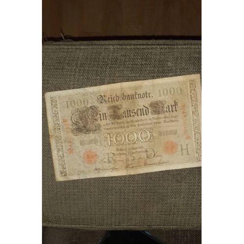 Billet De 1000 Deutschmark De 1910 Bon État À Vendre Pour La Personne Qui Me Fera La Meilleure Offre
