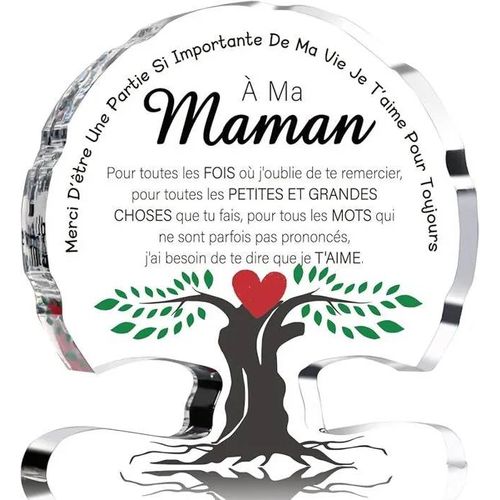Cadeau Maman - Cadeau Anniversaire Maman dcoratif d39arbre en acrylique Cadeau pour Maman Cadeau Anniversa COFFRET CADEAU BIEN-ETRE