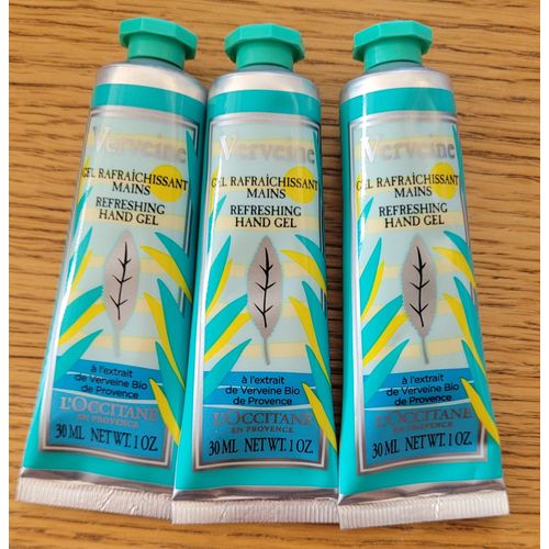 L´Occitane Gel Fraîcheur Mains Verveine Édition Limitée 30 Ml Lot De 3 