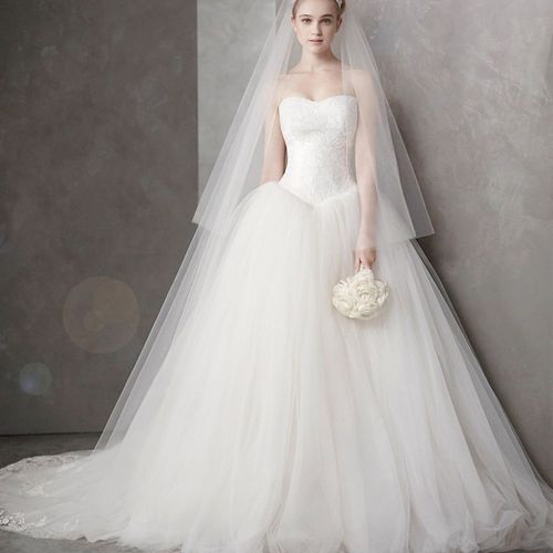 Corseted Wedding Dress Tail Dignified Atmosphere Soft Yarn Tail Bridal Wedding Fairy Gowns