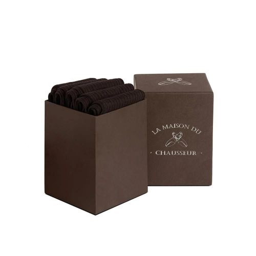 Semainier De Chaussettes De Ville (X5) - Marron
