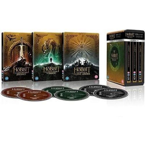 The Hobbit: The Motion Picture Trilogy (Theatrical And Extended Editions) [Ultra Hd] Boxed Set, Steelbook, Uk - Import