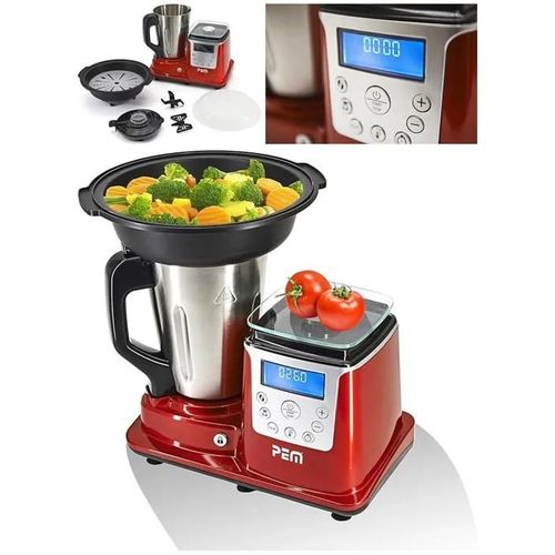 ROBOT Blender Mixeur ROUGE Multifonctions Cuve 1.5L 1450W