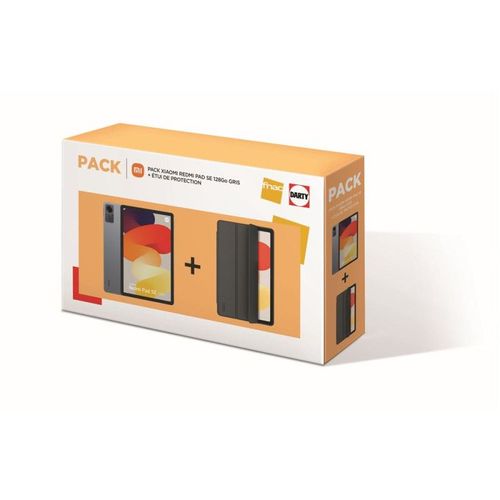 PACK TABLETTE TACTILE XIAOMI REDMI PAD SE 11" WIFI 128 GO GRIS + ETUI DE PROTECTION