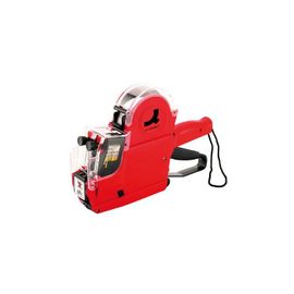 Q-Connect Pince ¿ ¿Tiqueter 2 Lignes 10 Chiffres/Ligne Coloris Rouge Rouleau Encreur Non Inclus
