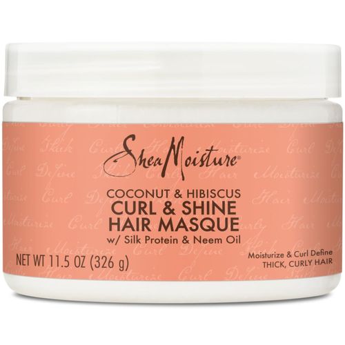 Masque Capillaire Boucles Et Brillance À La Noix De Coco Et À L'hibiscus De Shea Moisture Pour Unisexe, 340 G 