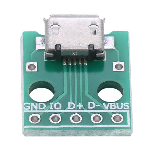 Carte adaptateur Micro USB femelle vers DIP, 5 broches, pas de 2.54mm, 10 pièces
