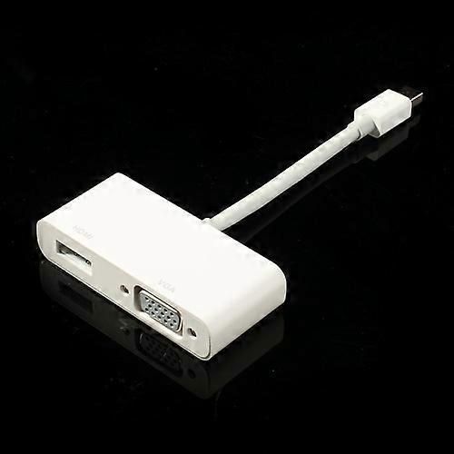 Câble adaptateur Mini DisplayPort vers HDMI et VGA 2 en 1 pour Apple MacBook Pro Air