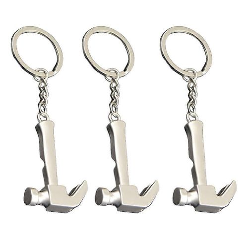 3 Pcs Porte-Clés De Voiture Hommes Diplômés Cadeaux Porte-Clés Mini Griffe Marteau Marteau Porte-Clés Grand-Père Porte-Clés