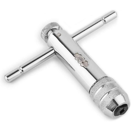 Support de robinet à cliquet et poignée réglable M5 M12 Clé à filetage de machine à main Vis à cliquet T-tapping Fileté Outil de tapotement métrique