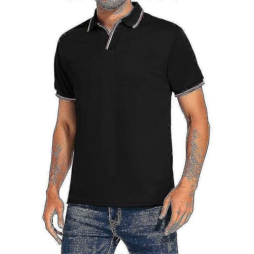 Hommes Chemise À Manches Courtes Casual Golf T Shirts Lapel Neck Tee