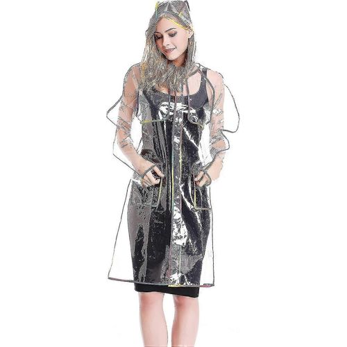 Imperméable Transparent Pour Femmes Ponchos De Pluie Pour Adultes Vestes De Pluie Imperméables