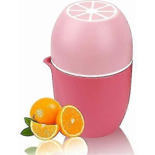 Presse-Agrumes Manuel Avec Un Design Unique En Forme De Citron Deux Modes D¿Utilisation Pour Différents Fruits (Rose)-
