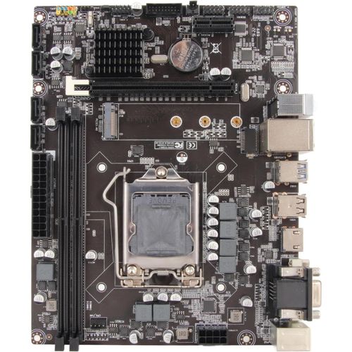 Pour Carte Mère Inter H310 Lga 1151 Ddr4 Avec M.2 Nvme Ngff Sata 6 Gb/S Pcie Slot Dvi + Vga + Hdml,Rj45 Plug & Play