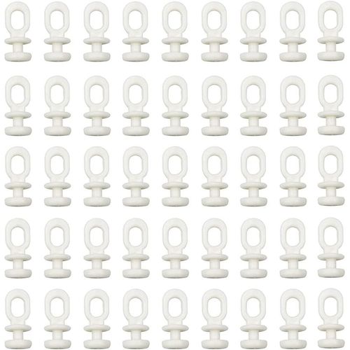100 Pcs Glisseurs Pour Rail À Rideaux Crochet De Tringle À Rideau Coulissant Crochet De Rideau Rail Glisseur Pour Rideau De Fenêtre Rideau De Porte Et Rideau De Douche