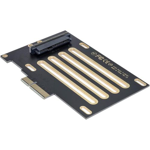Adaptateur Hôte Pci-E 3.0 X4 Voies Vers U.2 U2 Kit Sff-8639 Pour Carte Mère Intel Et 750 Nvme Pcie Ssd Noir