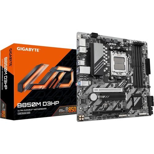 B850M D3Hp Carte Mère-Processeurs Amd Ryzen Série 9000,5+2+2 Phases Vrm Numériques,Jusqu'À 8200Mhz Ddr5(Oc),1Xpcie 5.0 + 1Xpcie 4.0 M.2,Lan Gbe,Usb 3.2 Gen 2