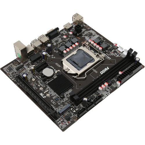Carte Mère M-Atx Pour Ordinateur De Bureau,Carte Mère Ddr4 Lga 1151 Socket H110,Pci E X16 Gen 3.0,Sata3.0X 3,Vga,M.2,Hd Mi,Prise En Charge Ngff+Nvme