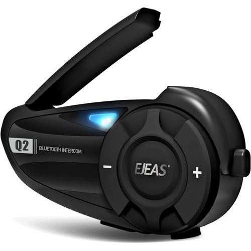 Q2 Motorcycle Helmet Bluetooth Intercom,Bluetooth 5.1 Wireless Motorcycle Intercom,Peut Être Utilisé Pour Deux Motards Simultanément À Moins De 800 Mètres(1 Paquet)