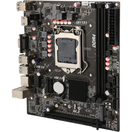 Carte Mère H110,Carte Mère De Jeu Double Canal Ddr4 So Dimm Lga 1151,M Atx,32 Go/S,Sata3.0,Usb3.0,Usb2.0,Interface Multimédia Hd,Interface Vga,Interface M.2