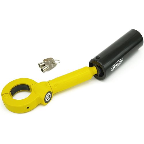 862 Canne Antivol Voiture Frein À Main Levier De Vitesse,Plus Adaptable,Serrure Avec Bille Anti-Perçage,Compact,Bloc Canne Barre Anti Vol Clef Universel Pour Bloque Auto,Camping Car,Van