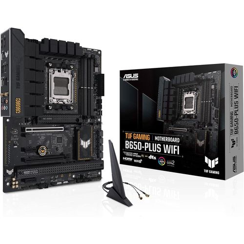 Tuf Gaming B650-Plus Wifi ¿ Carte Mère Gaming Amd Ryzen Am5 Atx(14 Phases D'Alimentation,Pcie 5.0 M.2 Support,Ddr5,Wifi 6,2.5 Gb Ethernet,Usb4,Aura Sync Rgb)