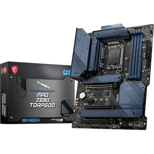 Mag Z690 Torpedo Carte Mère Gaming,Atx-Pour Processeurs Intel Core 12È Gén,Lga 1700-16 Duet Rail Vrm 70A,Ddr5 Memory Boost 6400+Mhz/Oc,1XPcie 5.0 X16,3XM.2 Gen4,2.5G Lan