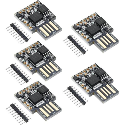 Attiny85 Digispark Carte De Développement Binghe 5 Pièces Attiny85 Digispark Kickstarter Avec 32U4 Chip Attiny85 Micro Usb Carte De Développement Support Esp32 Compatible Avec Arduino