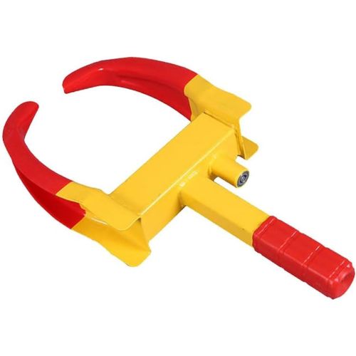 Sabot Antivol Roue Voiture,Griffe De Pneu,Universel Antivol De Voiture Bloque Avec 2 Clés,Antivol Voiture Sabot Roue Avec Réglage À 9 Trous,Protection Pvc,Bloque Roue Pour Voiture,Moto