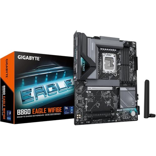 B860 Eagle Wifi6E Carte Mère-Processeurs Intel Core Ultra,Vrm 12+1+2+1 Phases,Jusqu'À 9066Mhz Ddr5,1Xpcie 5.0 + 2Xpcie 4.0 M.2,Lan 2,5 Gbe,Wifi 6E,Usb 3.2 Gen 2X2