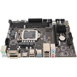 Carte Mère H310 Lga 1151,Emplacement Mémoire Ddr4 Double Canal,Carte Mère Micro Atx Lga1151,Emplacement Sata Nvme M.2 Pcie X16,Usb3 Ps 2 Rj 45,Prise En 8 9