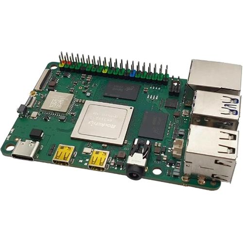 Rock Pi 4 Model C Plus 4G Ram Rockchip Rk3399T 64 Bits Hexa-Core Based Single Board Ordinateur Compatible Avec Raspberry Pi 4B
