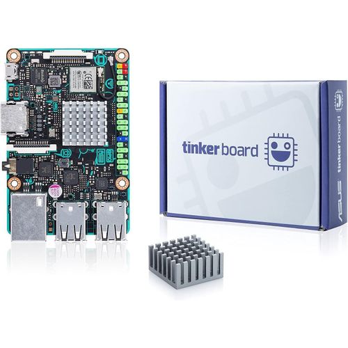 Tinker Board Rk3288 Soc 1,8 Ghz Quad Core Cpu Single Board Ordinateur Embarqué Arm Mali-T764 Gpu 2 Go Ram Ddr3 Carte Mère Avec Bt Wifi Hdmi Ports Usb Pour Iot Edge Computing Support Android Debian