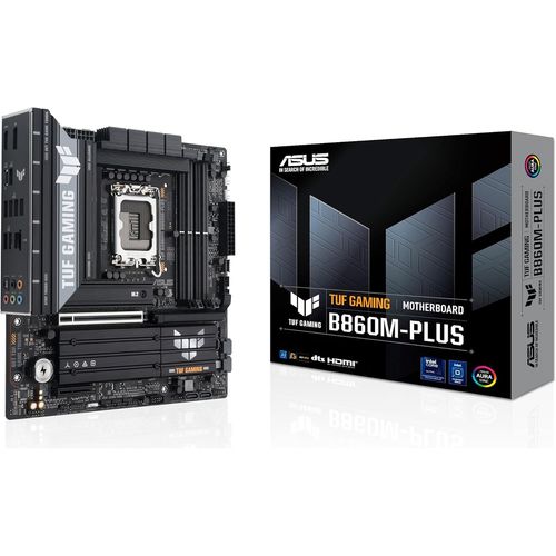 Tuf Gaming B860M-Plus,Carte Mère Intel Matx,12+1+2+1 Étapes D'Alimentation Drmos 80A,Ddr5,Pcie 5.0,3 Emplacements M.2,Realtek 2,5 Go Ethernet,Displayport,Hdmi,Usb 20 Gbps Type-C