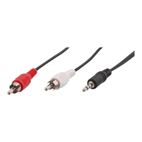 T'nB Home Connect - Câble audio - prise audio de 3,5 mm mâle pour RCA mâle - 1.2 m - noir