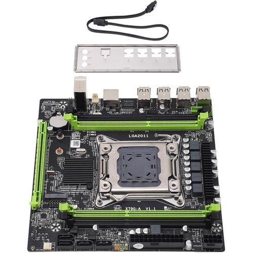 Carte Mère Lga 2011,Carte Mère X79G-A M-Atx Pour Xeon E5 V1 V2,Processeur I7,Pcie 16X,4Xddr3,4Xsata2.0,12Xusb2.0,1Xnvme M.2,1X8Pin,1X24Pin