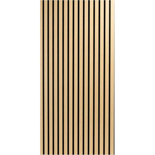 Lot De 4 Panneaux Acoustiques À Lattes En Bois Pour Mur Et Plafond-Panneau 3D Cannelé Absorbant Le Bruit Avec Finition Bois-Chêne,2,88¿