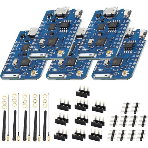 Esp8266 Mini Pro Carte De Développement Binghe 5 Pièces Esp8266 Nodemcu Lua Wifi Module Avec Cp2104 Chip Basé Sur Esp8266 Compatible Avec Arduino(Carte De Développement + Antenne 32 Mbit = 4 Mb)
