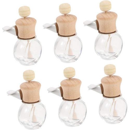 Lot De 6 Diffuseurs Dhuiles Parfumées Pour Voiture Bouteilles En Verre Flacon De Parfum Flacon Dhuiles Essentielles Pour Voiture 