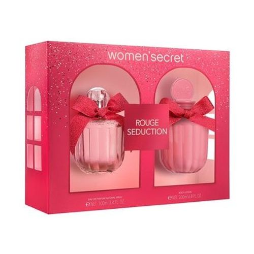 Women'secret Rouge Seduction Coffret Cadeau Femme Pack 2 Pièces Eau De Parfum Femme 100ml Vaporisateur Et Body Lotion 200ml Set 
